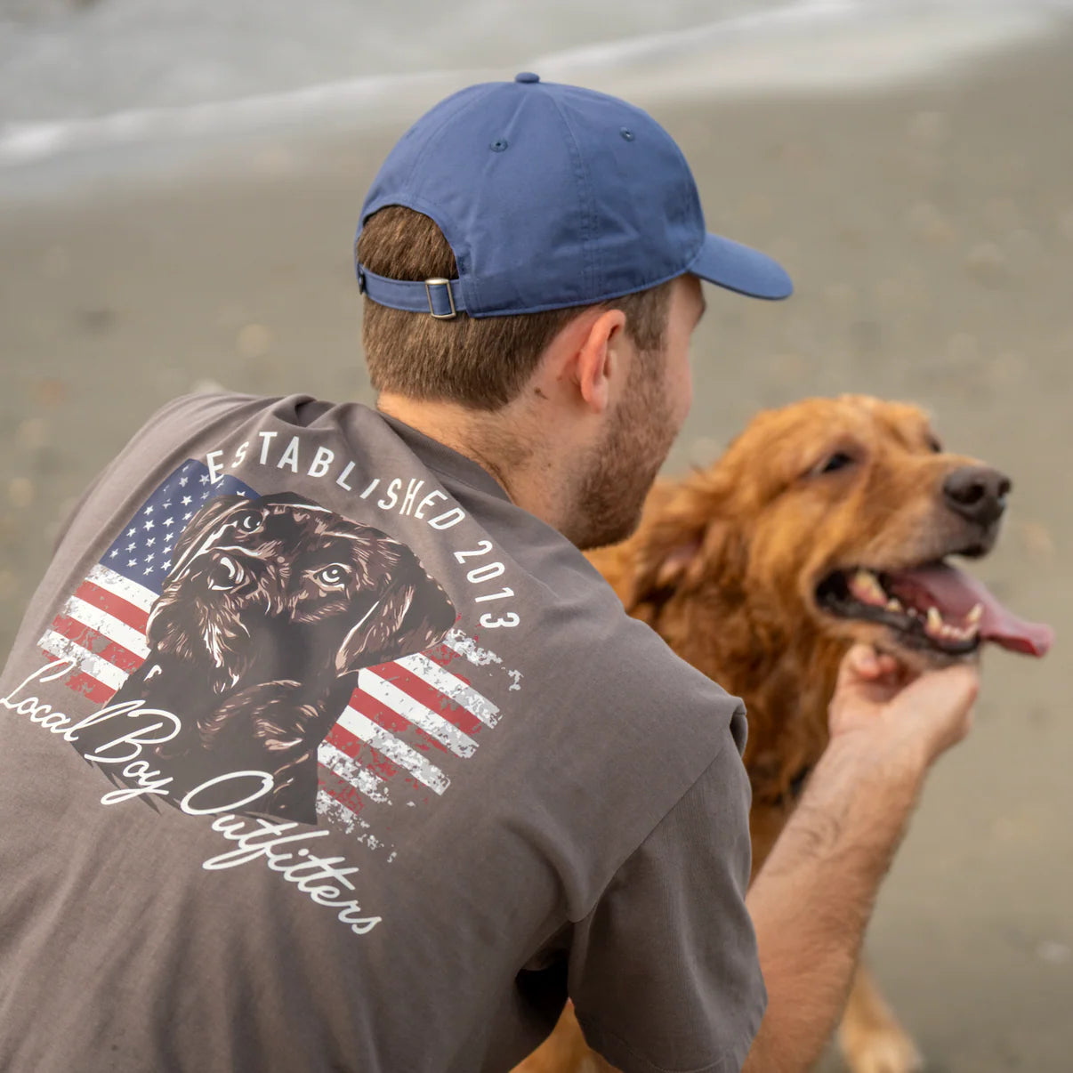 Local Boy Patriotic Pup SS Tee