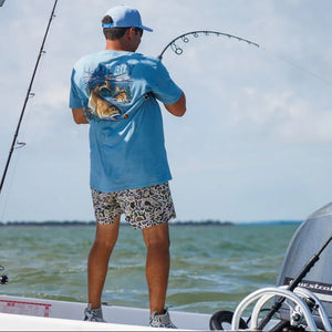 Local Boy Redfish Hook Tee - Slate