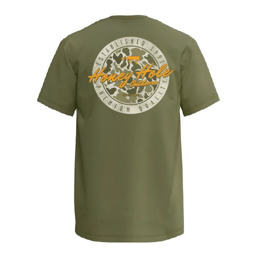 Honey Hole Tech - Military Green Tee