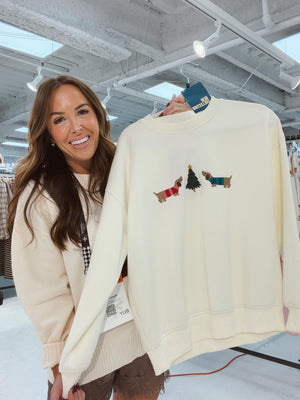 Holly Jolly Hounds Pullover Crewneck