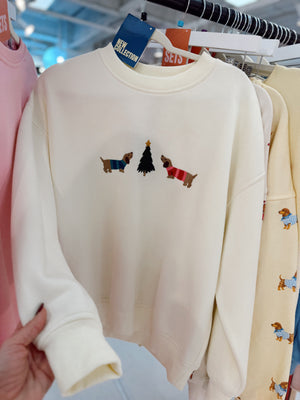 Holly Jolly Hounds Pullover Crewneck