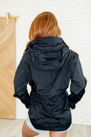 Track Snack Windbreaker in Black