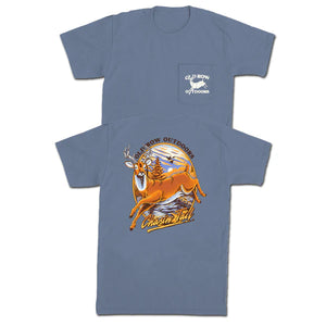Old Row Chasing Tail Tee - Blue Jean