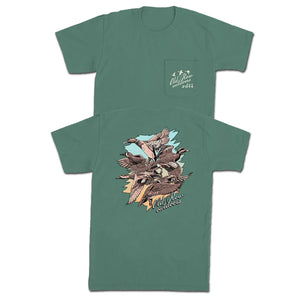 Old Row Five Ducks Tee - Moss