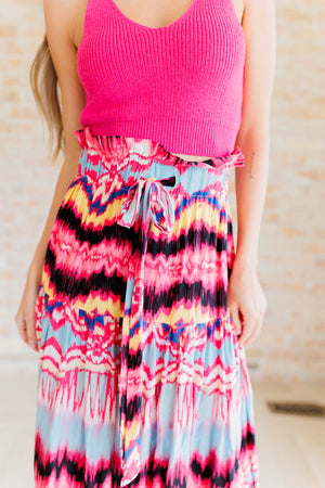 Watch Me Twirl Abstract Skirt