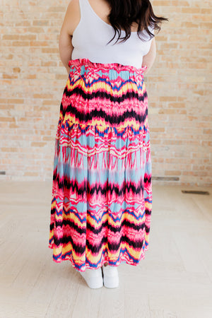 Watch Me Twirl Abstract Skirt
