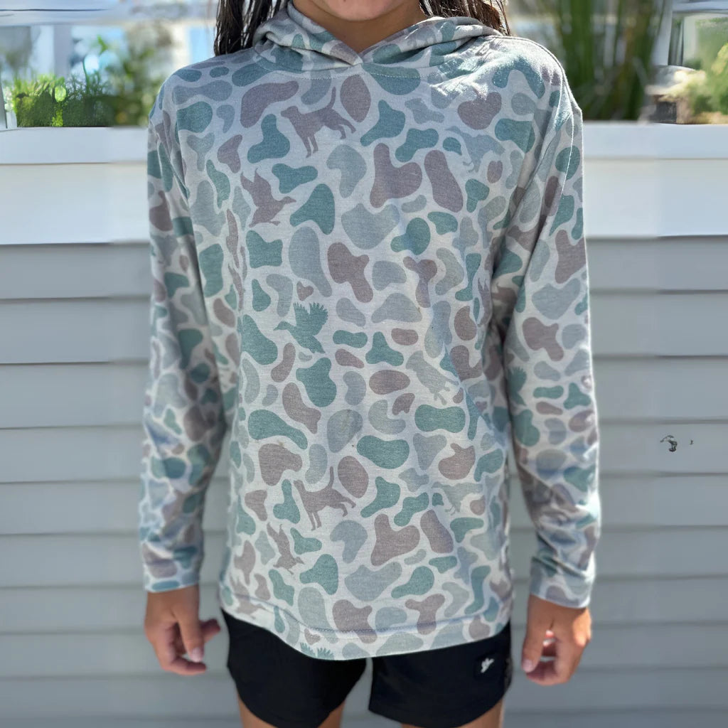 Combat Waterfowl YOUTH Performance Hoodie - Babylon