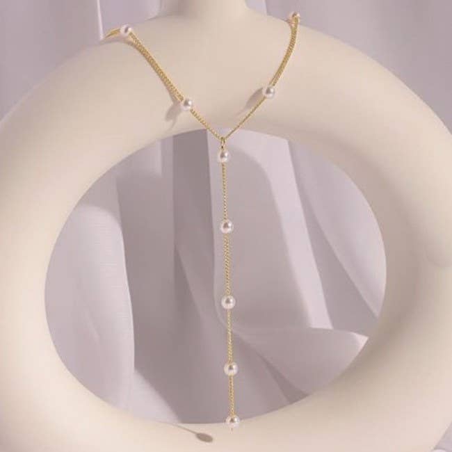 Fall In Love Dainty Pearl Necklace