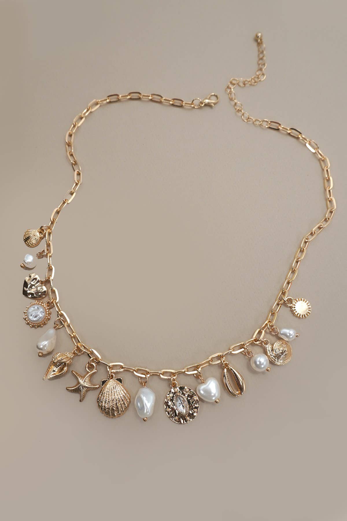 Pearly Girly Charm Necklace