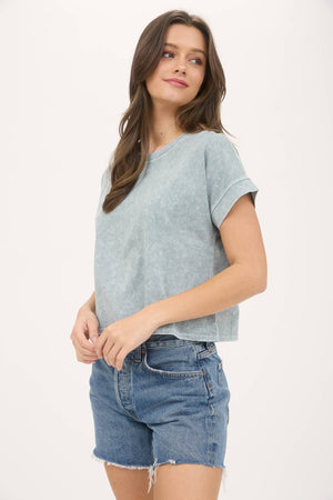 Britt Drop Shoulder Top - White