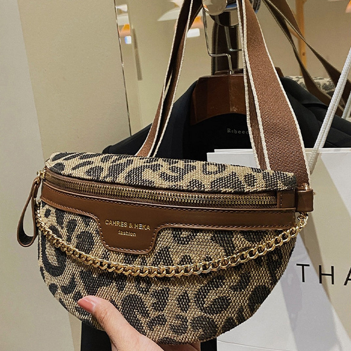 Everyday Essential Belt Bag - Brown/Leopard