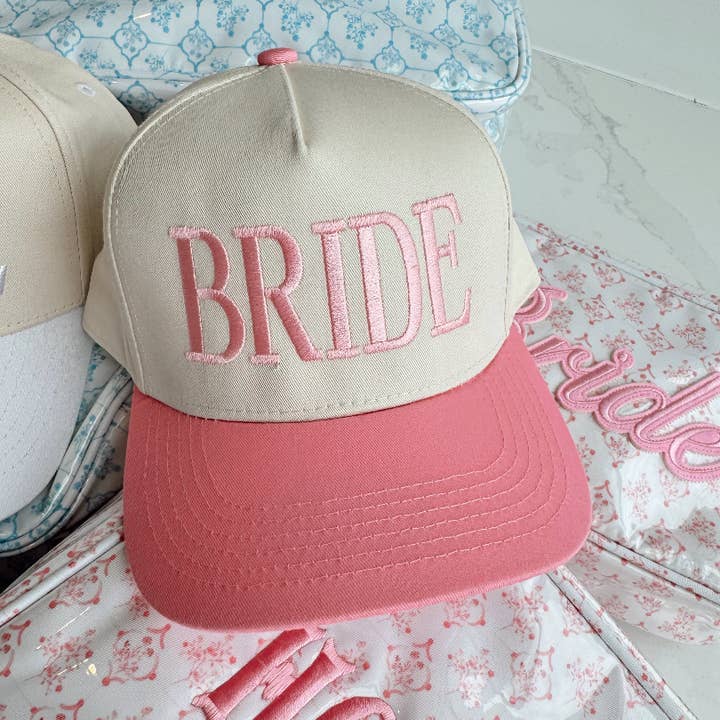 Bride Pink Vintage Trucker Hat