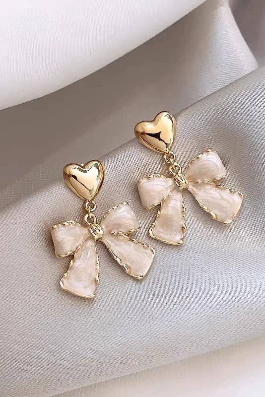 Bow Drop Earrings