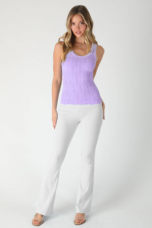Vivian Vintage Reversible Lace Top - Lavender