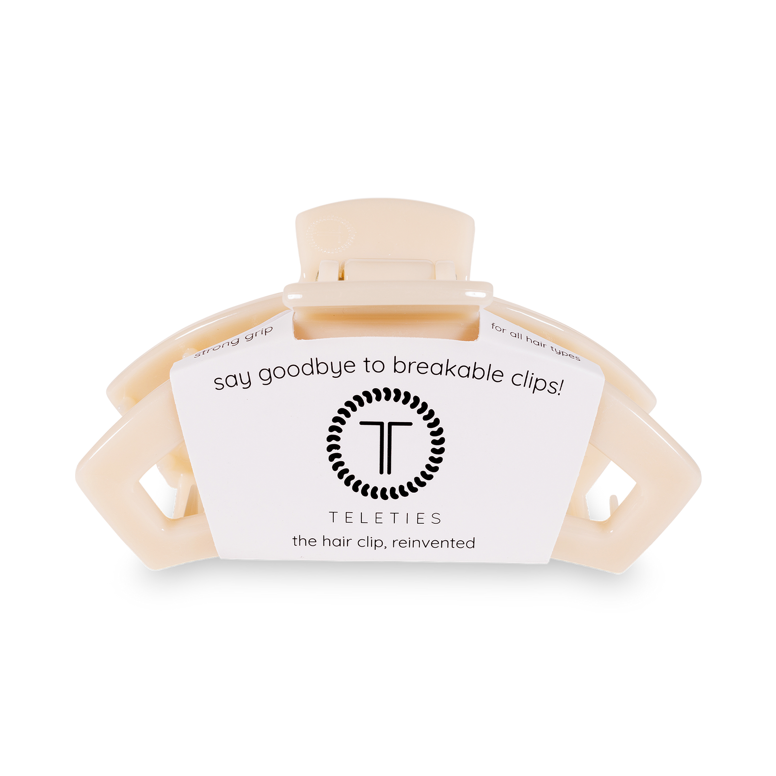 Open Hair Clip | Small | Almond Beige