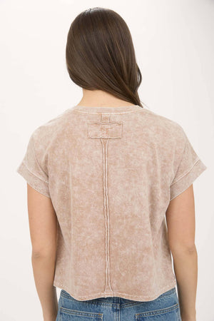 Britt Drop Shoulder Top - White