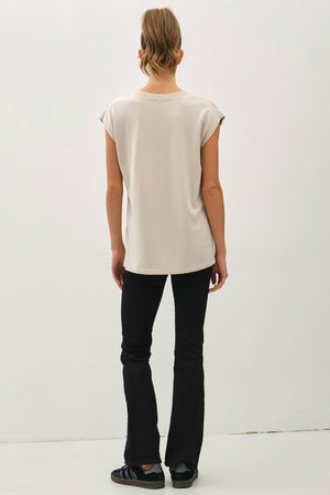 Quinn Dolman Sleeve Top - Mocha