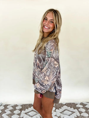 Sadie Vintage Camo Top
