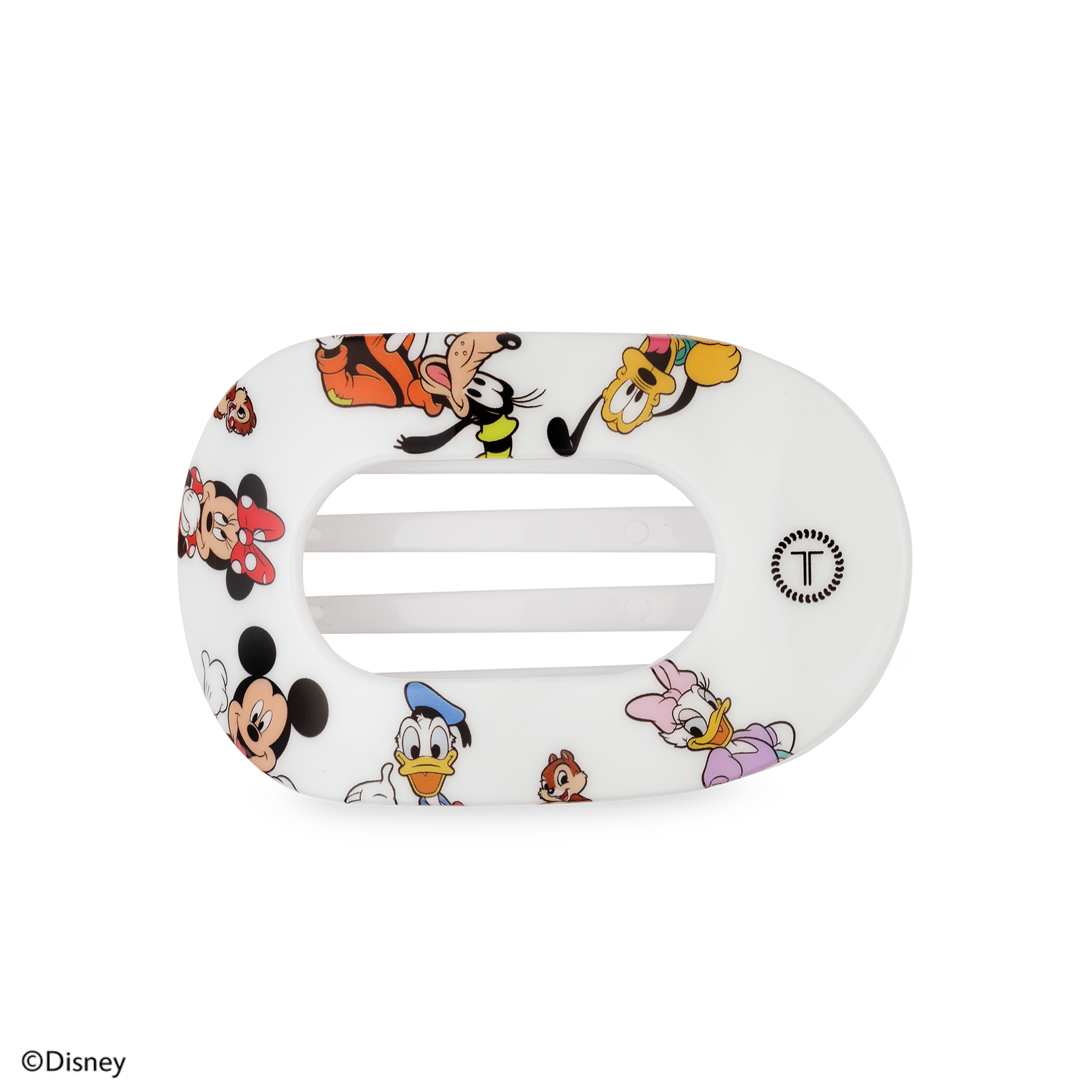 Flat Round Hair Clip | Medium | Mickey and Friends