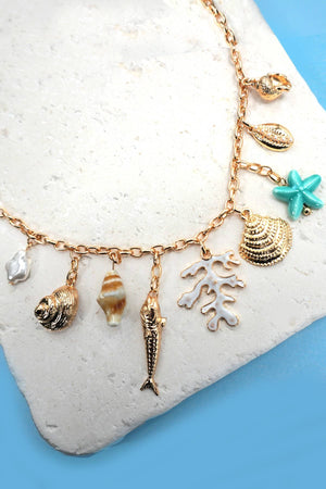 Ocean's Treasure Charm Necklace
