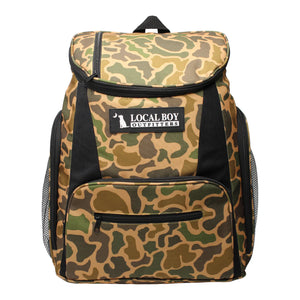 Local Boy Cooler Backpack - Old School Camo