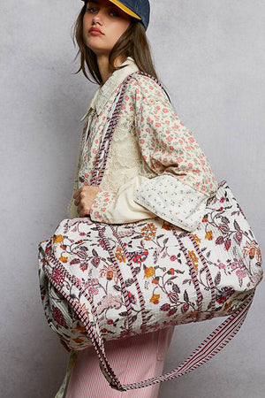 Front Pocket Quilted Adjustable Strap Bag