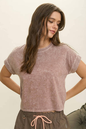 Britt Drop Shoulder Top - White