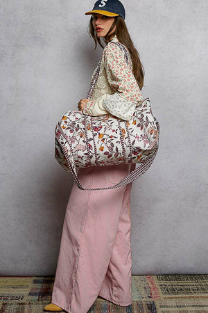 Front Pocket Quilted Adjustable Strap Bag