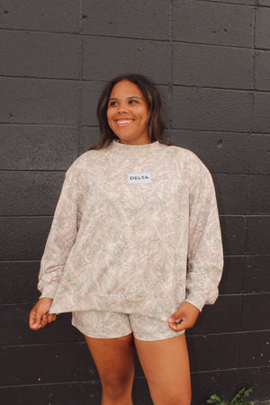 Delta White Washed Camo Mockneck Set