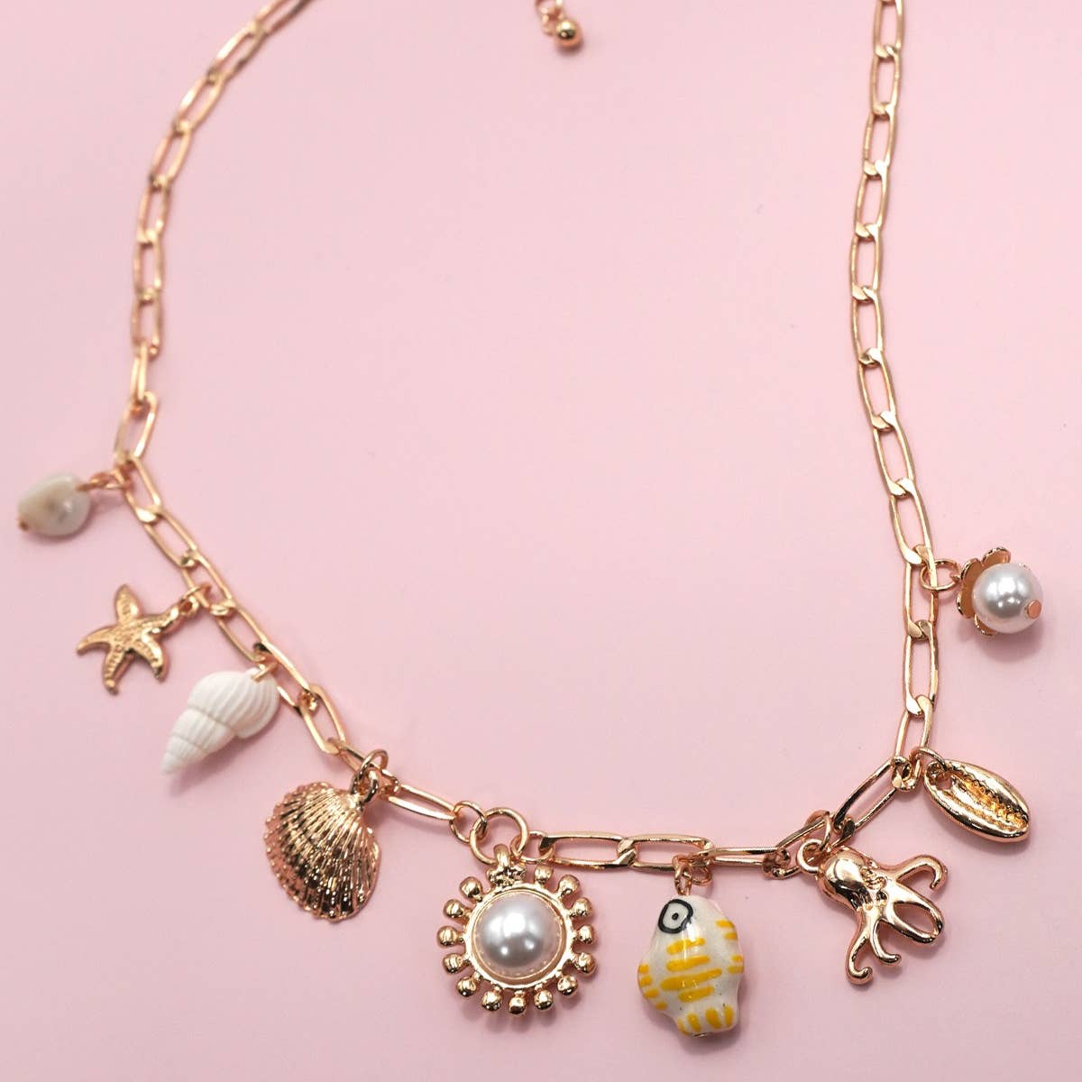 Keep Swimming Charm Necklace