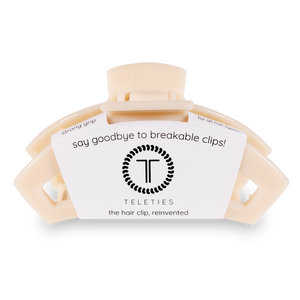 Open Hair Clip | Large | Almond Beige