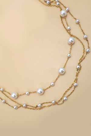 Golden Pearls Necklace