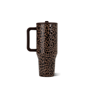 Brown Leopard HydroJug 32 oz Traveler Tumbler
