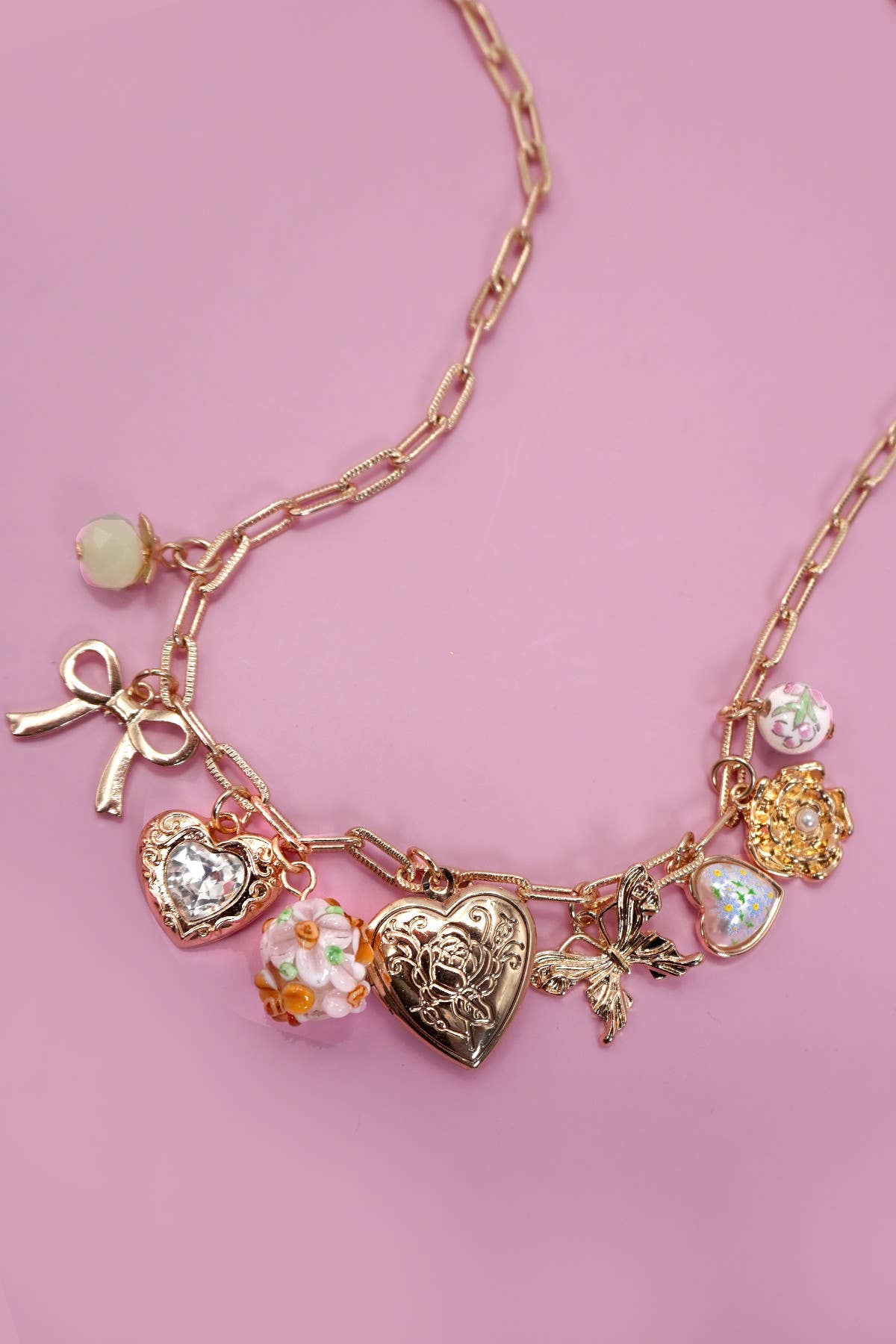 Petal Promise Charm Necklace