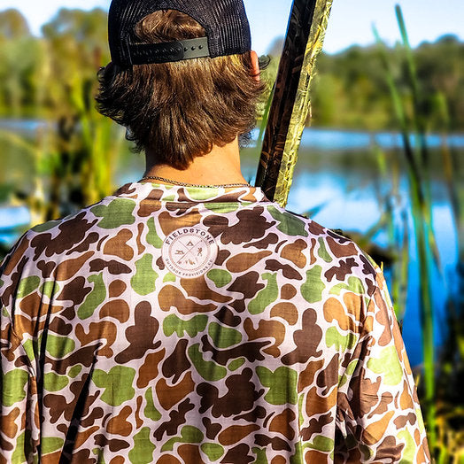 Dry-Fit Pocket Long Sleeve Camo Tee - Youth & Adult