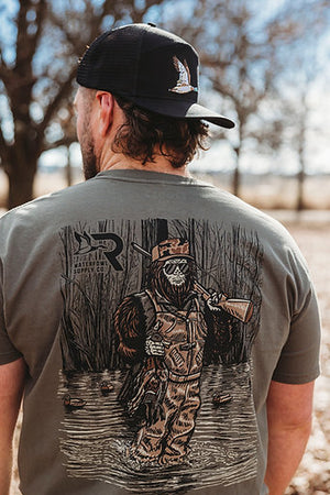 Roost Black 7 Panel Duck Hat