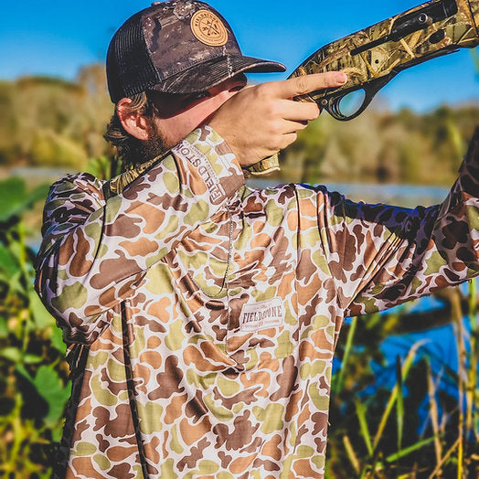 Dry-Fit Pocket Long Sleeve Camo Tee - Youth & Adult