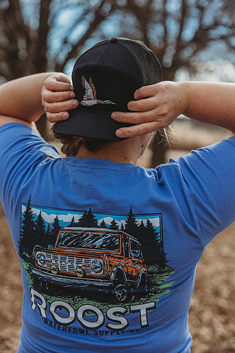 Roost Black 7 Panel Duck Hat