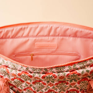 The Everyday Quilted Tote Bag-Everbloom Dusty Rose