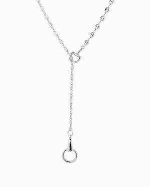 Horsebit Y-Drop Mariner Chain Necklace - Gold