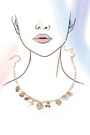 Mia Cherry Charm Necklace