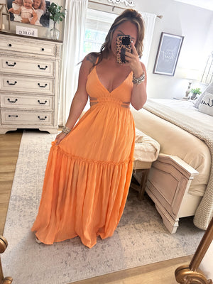 Should've Come With a Warning Maxi Dress - Orange