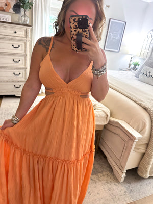 Should've Come With a Warning Maxi Dress - Orange