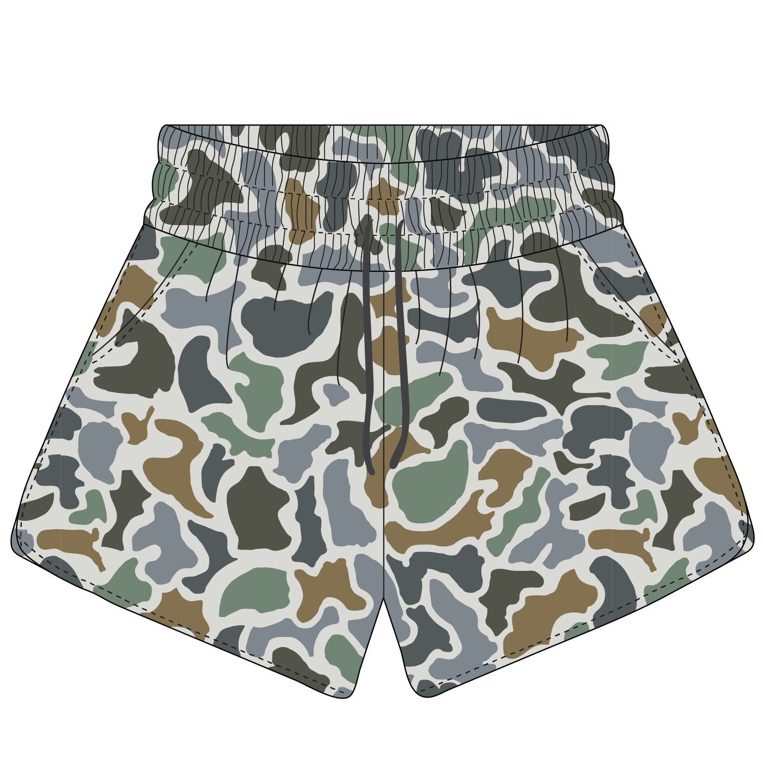 Local Girl High Waisted Volley Shorts - Localflage Buff