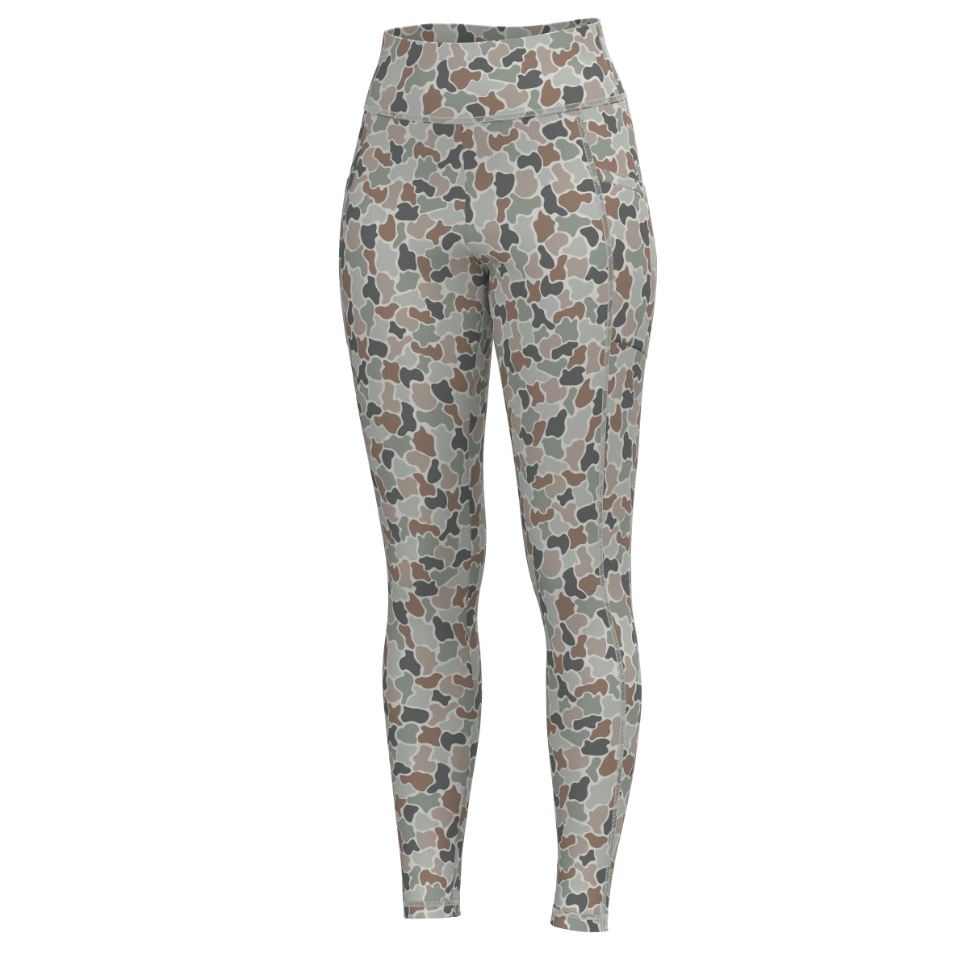 Local Girl Leggings - Forest Camo Flora