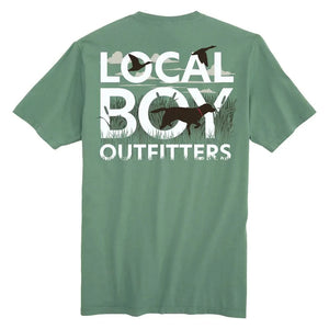 Local Boy Text & Tail Tee - Light Green