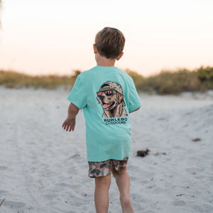 Burlebo Youth Camo Dog Tee - Island Reef