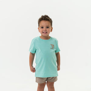Burlebo Youth Camo Dog Tee - Island Reef