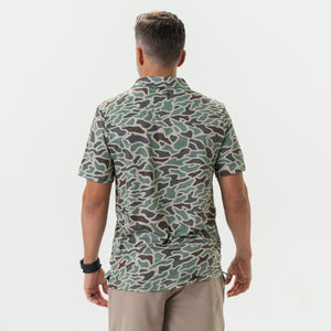 Burlebo Performance Polo - Retro Duck Camo