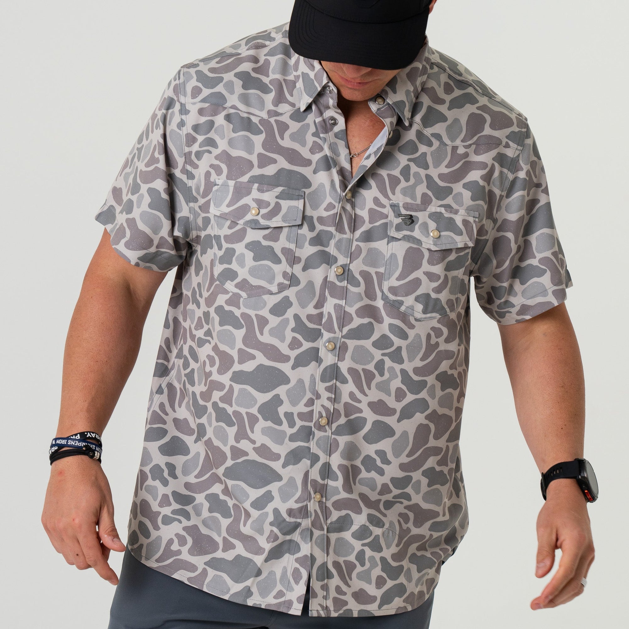 Burlebo Performance Western Shirt - Classic Deer Camo